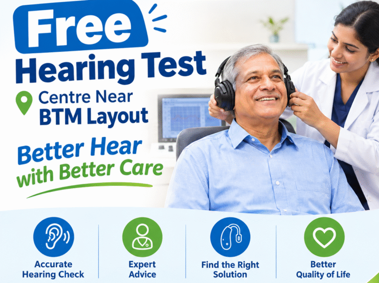 Free hearing test centre near BTM Layout at AJ Hearing Aid Centre